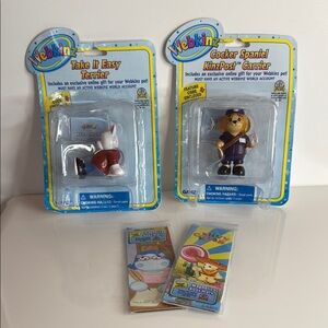 Vintage Lot of Webkinz Pets & Bookmarks GANZ